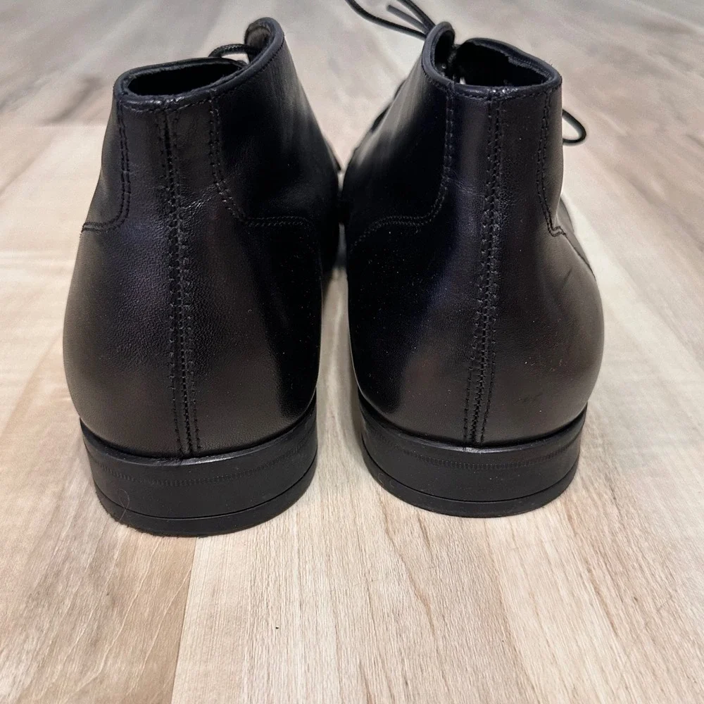 New Paul Drish Sean‎ Black Leather Chuka Boots Size 11